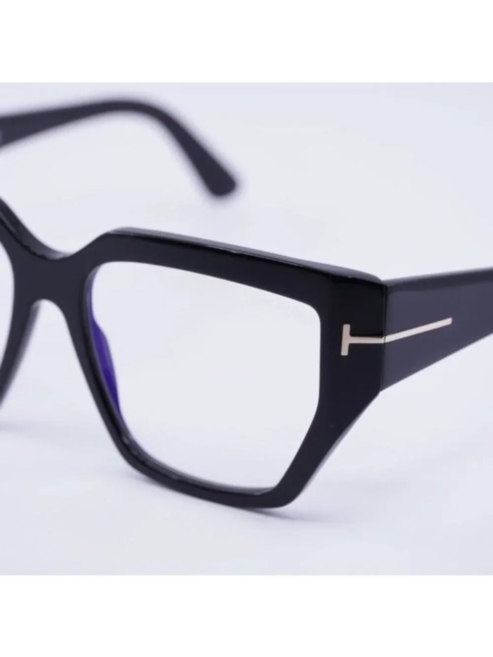 Tom Ford FT5951-B 001 Eyeglasses Black 54mm Square Frame, Blue Light Block